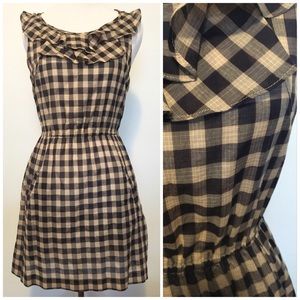 Final Markdown ~ Anthropologie Sleeveless Plaid Ruffle Dress, Size 2